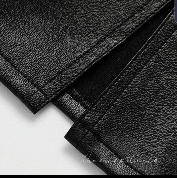 PLUS BLACK FAUX LEATHER SK (K) - Picture 4 of 5